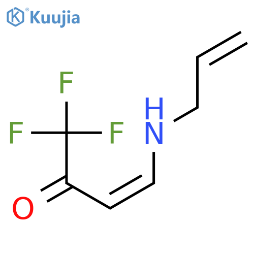3-BUTEN-2-ONE, 1,1,1-TRIFLUORO-4-(2-PROPENYLAMINO)-, (3Z)- structure