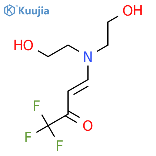 3-Buten-2-one, 4-[bis(2-hydroxyethyl)amino]-1,1,1-trifluoro-, (3E)- structure