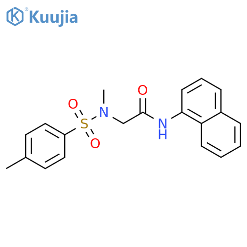2-(N-methyl4-methylbenzenesulfonamido)-N-(naphthalen-1-yl)acetamide structure