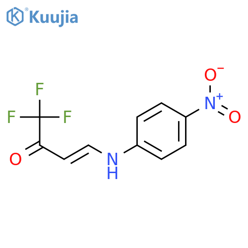 3-Buten-2-one, 1,1,1-trifluoro-4-[(4-nitrophenyl)amino]-, (3E)- structure