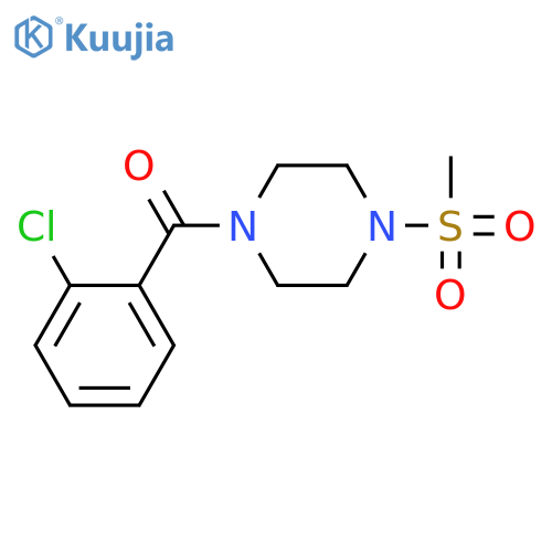 (2-chlorophenyl)[4-(methylsulfonyl)piperazin-1-yl]methanone structure