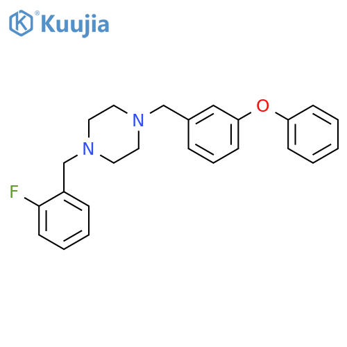 1-(2-Fluoro-benzyl)-4-(3-phenoxy-benzyl)-piperazine structure
