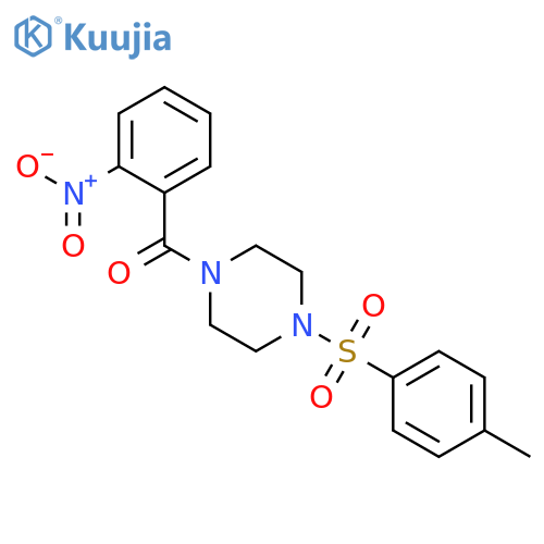 1-[(4-methylphenyl)sulfonyl]-4-(2-nitrobenzoyl)piperazine structure