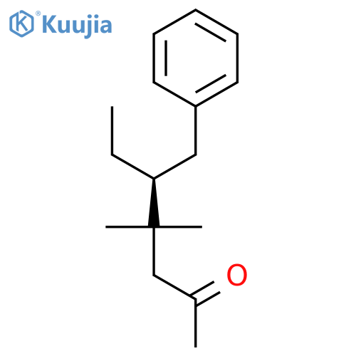 2-Heptanone, 4,4-dimethyl-5-(phenylmethyl)-, (5S)- structure