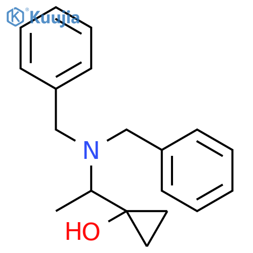 Cyclopropanol, 1-[1-[bis(phenylmethyl)amino]ethyl]- structure