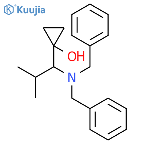 CYCLOPROPANOL, 1-[1-[BIS(PHENYLMETHYL)AMINO]-2-METHYLPROPYL]- structure