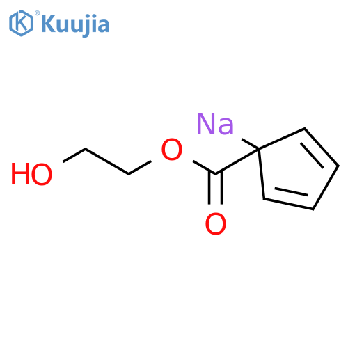 Sodium, [1-[(2-hydroxyethoxy)carbonyl]-2,4-cyclopentadien-1-yl]- structure