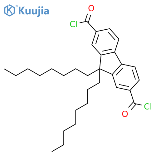 9,9-Dioctyl-9H-fluorene-2,7-dicarbonyl dichloride structure
