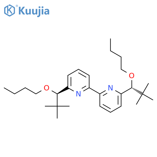 2,2'-Bipyridine, 6,6'-bis[(1R)-1-butoxy-2,2-dimethylpropyl]- structure