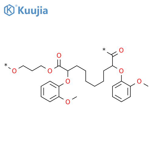 POLY[OXY-1,3-PROPANEDIYLOXY[2,9-BIS(2-METHOXYPHENOXY)-1,10-DIOXO-1,10-DECANEDIYL]] structure