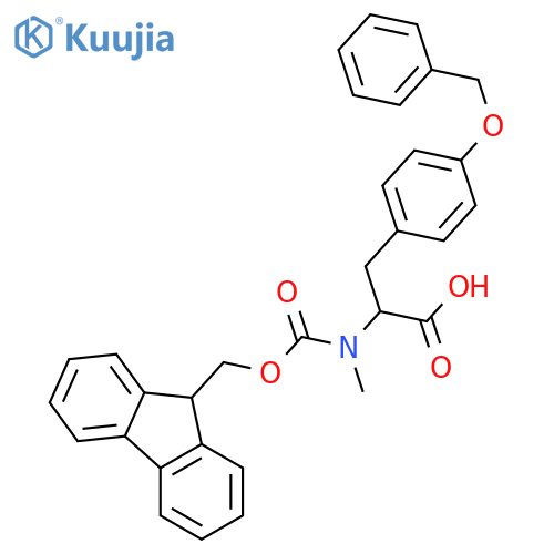 Fmoc-nα-methyl-o-benzyl-l-tyrosine structure