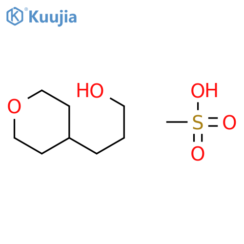 2H-Pyran-4-propanol, tetrahydro-, methanesulfonate structure
