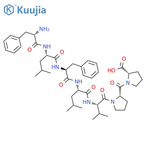 L-PROLINE, L-PHENYLALANYL-L-LEUCYL-L-PHENYLALANYL-L-LEUCYL-L-VALYL-L-PROLYL- structure