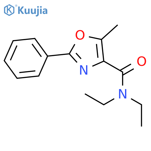 4-Oxazolecarboxamide, N,N-diethyl-5-methyl-2-phenyl- structure