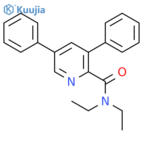 2-Pyridinecarboxamide, N,N-diethyl-3,5-diphenyl- structure