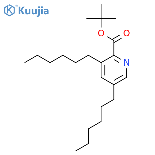 2-PYRIDINECARBOXYLIC ACID, 3,5-DIHEXYL-, 1,1-DIMETHYLETHYL ESTER structure