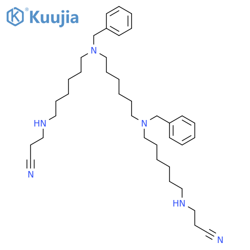 4,11,18,25-TETRAAZAOCTACOSANEDINITRILE, 11,18-BIS(PHENYLMETHYL)- structure