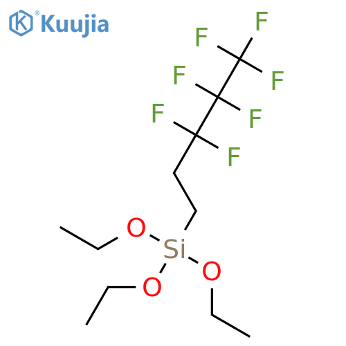 SILANE, TRIETHOXY(3,3,4,4,5,5,5-HEPTAFLUOROPENTYL)- structure