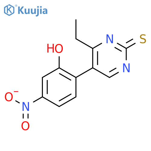 6-ethyl-5-(2-hydroxy-4-nitrophenyl)-1h-pyrimidine-2-thione structure