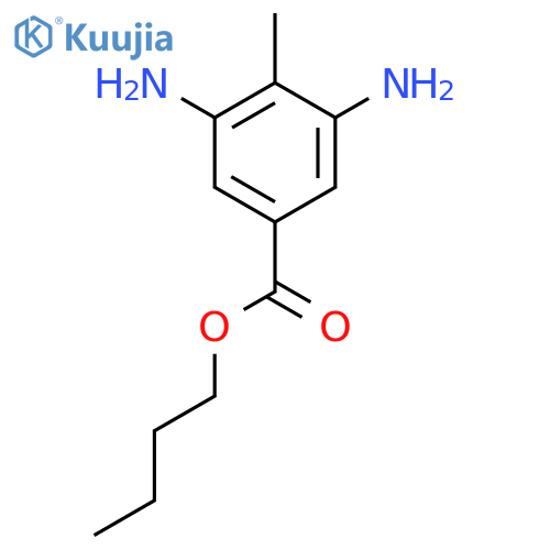 BENZOIC ACID, 3,5-DIAMINO-4-METHYL-, BUTYL ESTER structure