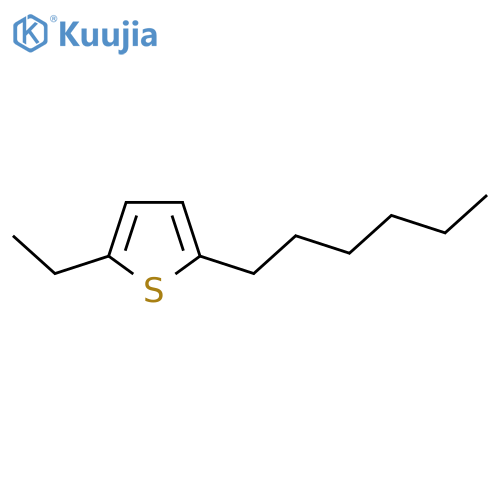 2-Ethyl-5-hexylthiophene structure