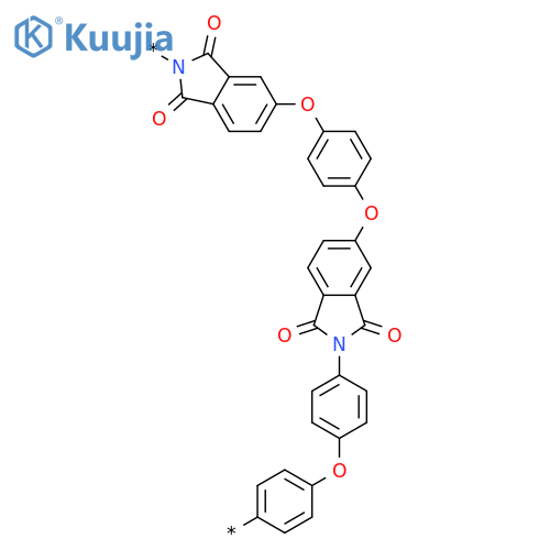 Poly[(1,3-dihydro-1,3-dioxo-2H-isoindole-2,5-diyl)oxy-1,4-phenyleneoxy(1,3-dihydro-1,3-dioxo-2H-isoindole-5,2-diyl)-1,4-phenyleneoxy-1,4-phenylene] structure