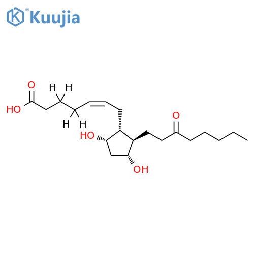 (5z,9α,11α)-9,11-dihydroxy-15-oxo(3,3,4,4-2h4)prost-5-en-1-oic Acid structure