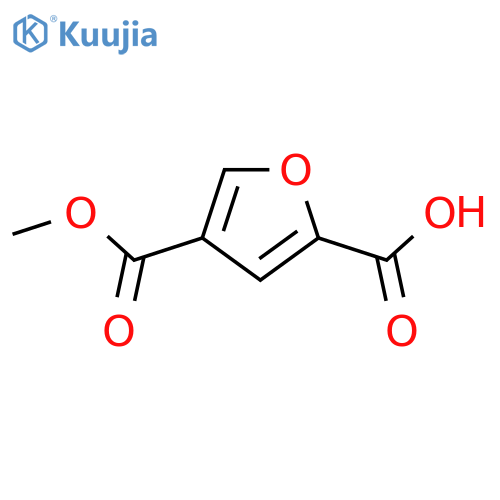 4-(Methoxycarbonyl)furan-2-carboxylic acid structure