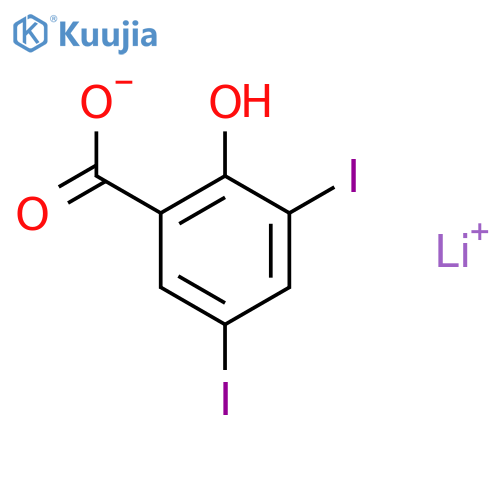 3,5-Diiodosalicylic Acid Lithium Salt structure