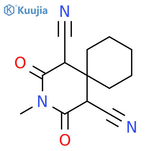 3-Methyl-2,4-dioxo-3-azaspiro[5.5]undecane-1,5-dicarbonitrile structure