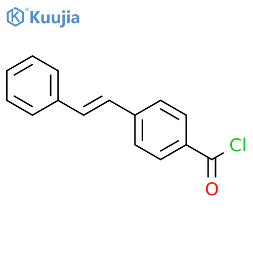 Benzoyl chloride, 4-(2-phenylethenyl)- structure