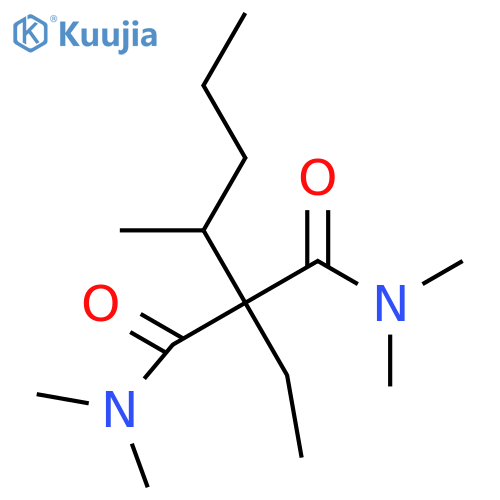 Propanediamide, 2-ethyl-N,N,N',N'-tetramethyl-2-(1-methylbutyl)- structure