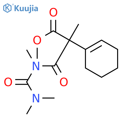 1-Cyclohexene-1-aceticacid, a-[[[(dimethylamino)carbonyl]methylamino]carbonyl]-a-methyl-, methyl ester structure
