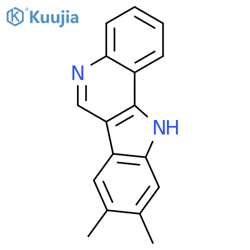 11H-Indolo(3,2-c)quinoline, 8,9-dimethyl- structure