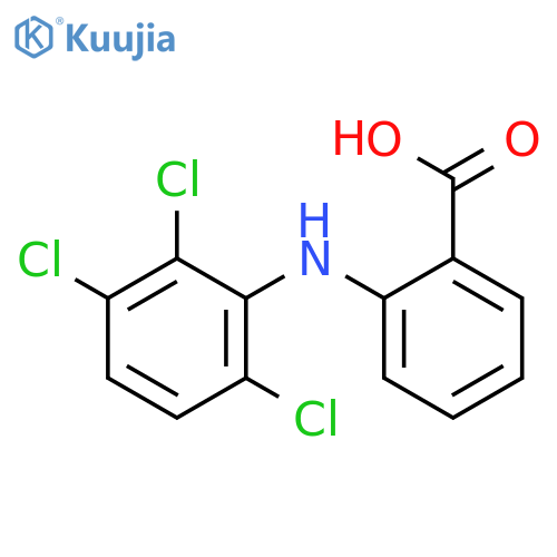 Benzoic acid, 2-[(2,3,6-trichlorophenyl)amino]- structure