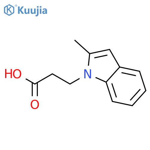3-(2-Methyl-1H-indol-1-yl)propanoic acid structure