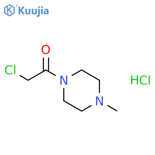 1-(2-Chloroacetyl)-4-methylpiperazine hydrochloride structure