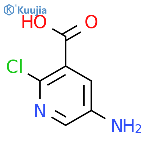 5-amino-2-chloro-pyridine-3-carboxylic acid structure