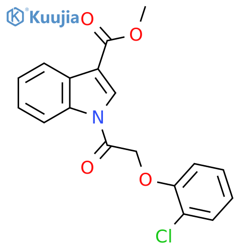 1-[2-(2-Chloro-phenoxy)-acetyl]-1H-indole-3-carboxylic acid methyl ester structure