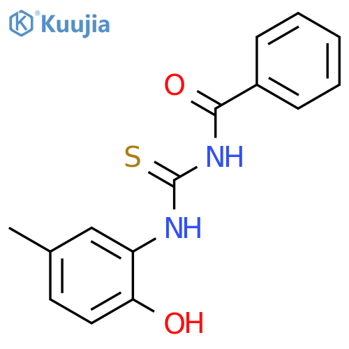1-Benzoyl-3-(2-hydroxy-5-methylphenyl)thiourea structure