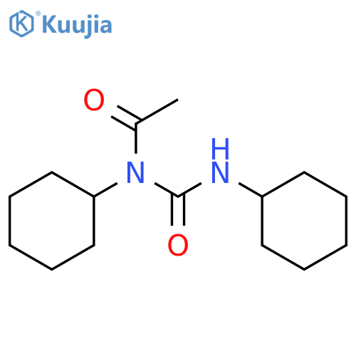 Urea, 1-acetyl-1,3-dicyclohexyl- structure