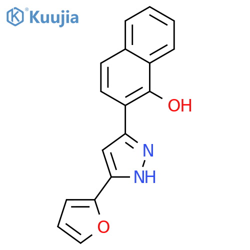 2-5-(furan-2-yl)-1H-pyrazol-3-ylnaphthalen-1-ol structure