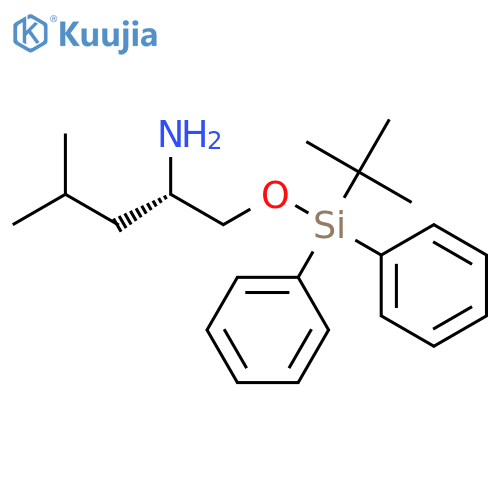 2-Pentanamine, 1-[[(1,1-dimethylethyl)diphenylsilyl]oxy]-4-methyl-, (2S)- structure