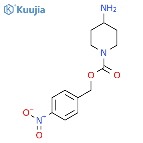 1-Piperidinecarboxylic acid, 4-amino-, (4-nitrophenyl)methyl ester structure
