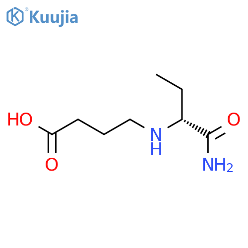 Butanoic acid, 4-[[(1R)-1-(aminocarbonyl)propyl]amino]- structure