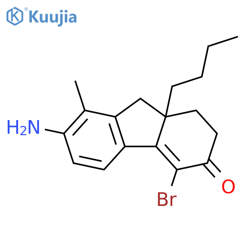 3H-Fluoren-3-one, 7-amino-4-bromo-9a-butyl-1,2,9,9a-tetrahydro-8-methyl- structure