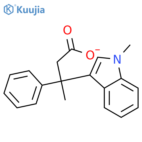 1H-Indole-3-propanoicacid, 1-methyl-b-phenyl-, methyl ester, (bR)- structure