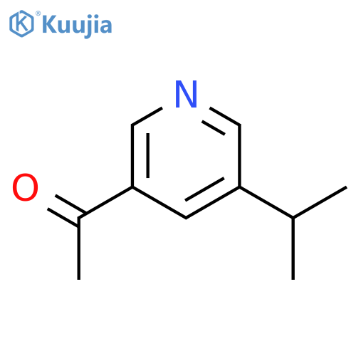 Ethanone, 1-[5-(1-methylethyl)-3-pyridinyl]-(9ci) structure
