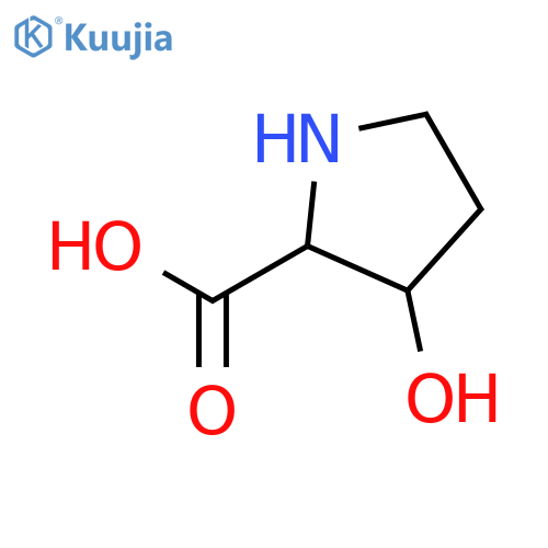 trans-3-Hydroxypyrrolidine-2-carboxylic acid structure