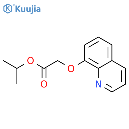 Acetic acid, (8-quinolinyloxy)-, 1-methylethyl ester structure